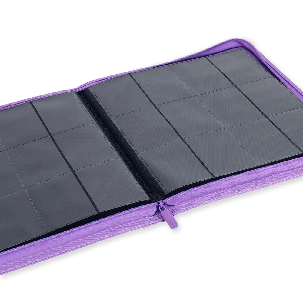 Interior Look 12 Pocket Just Purple Zip Binder
