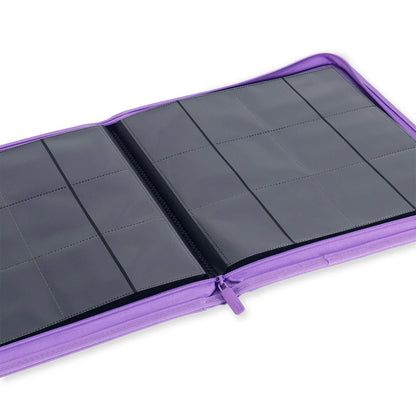 Interior Look 12 Pocket Just Purple Zip Binder