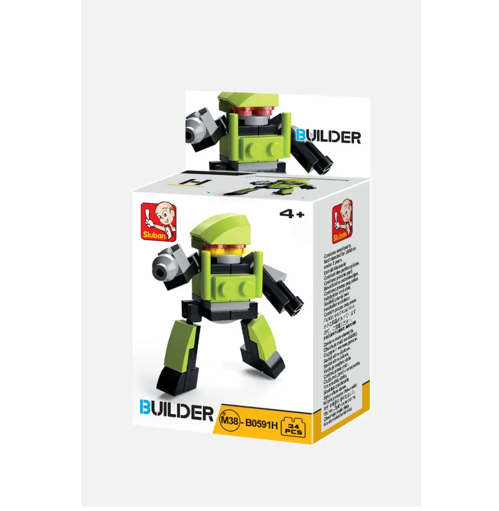 Sluban Builder Mini Building Brick Kit | 1 Random Design