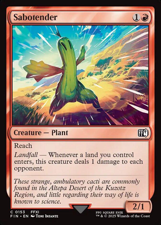 Sabotender Final Fantasy #153
