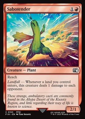 Sabotender Final Fantasy #153