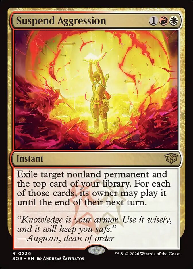 Suspend Aggression Secrets of Strixhaven #236Card Front
