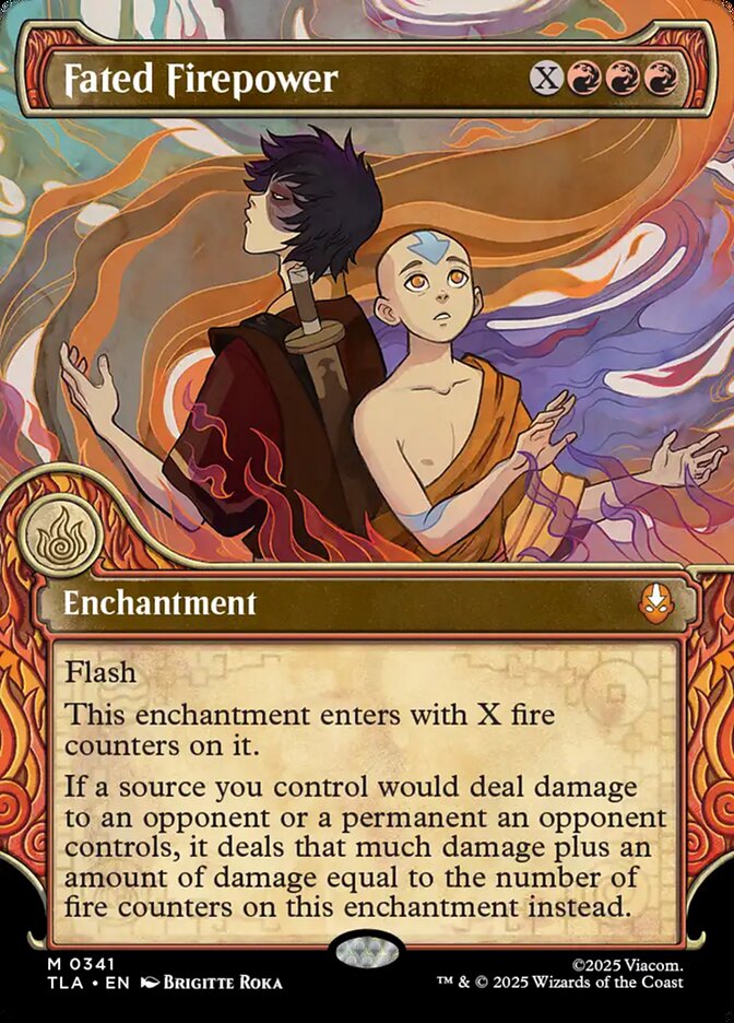 Elemental Frame Fated Firepower Avatar The Last Airbender #341 MTG Single Card Front