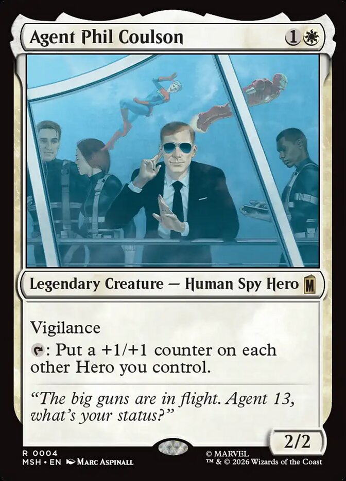 Marvel Superheroes Agent Phil Coulson Card Front