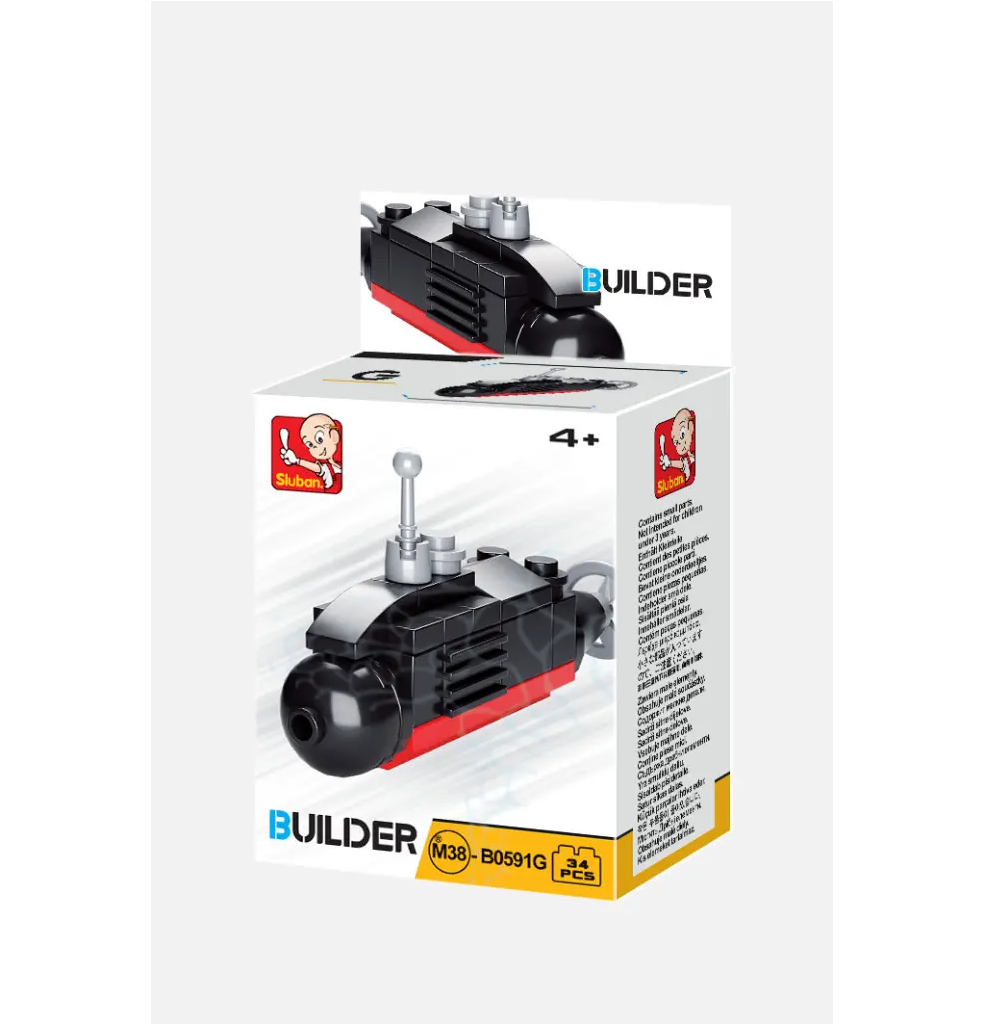 Sluban Builder Mini Building Brick Kit | 1 Random Design