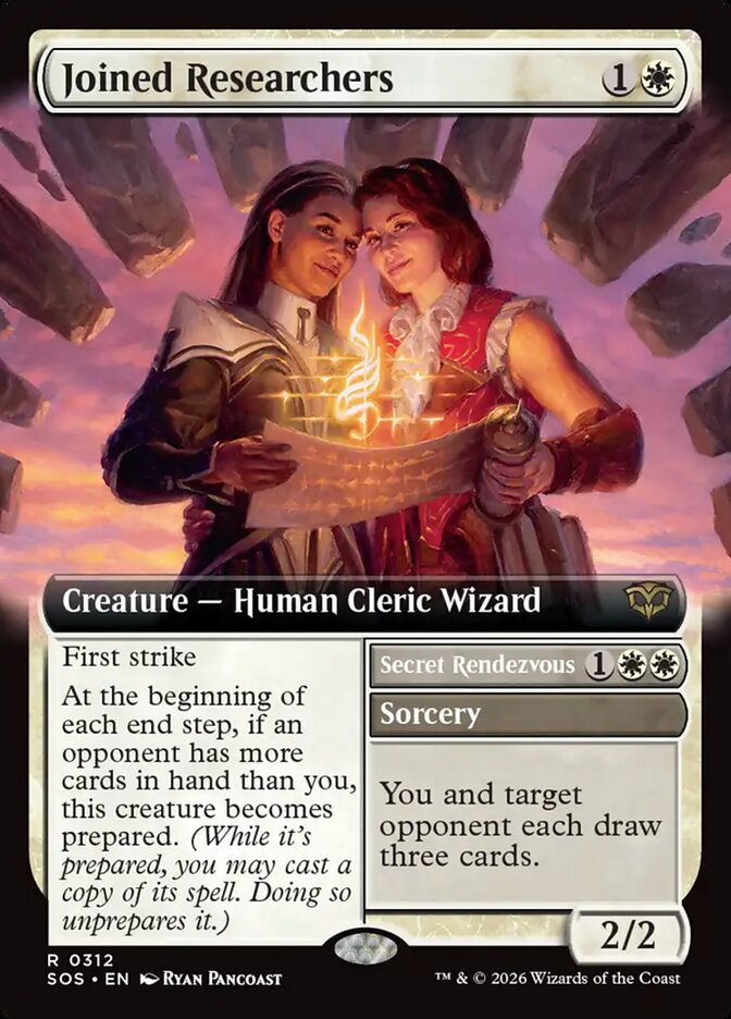 Joined Researchers // Secret Rendezvous Secrets of Strixhaven Extended Art #312Card Front