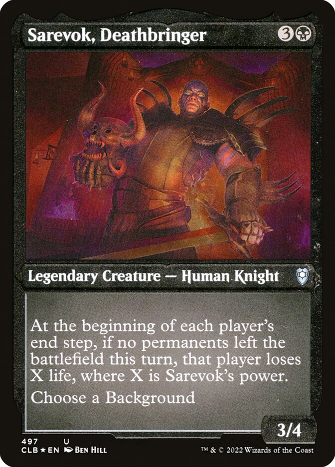 Sarevok, Deathbringer - Commander Legends #497 Card Front