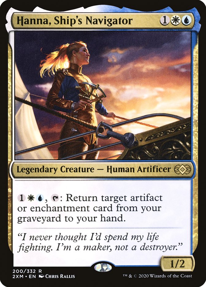 Hanna, Ship's Navigator Double Masters #200 Card Front