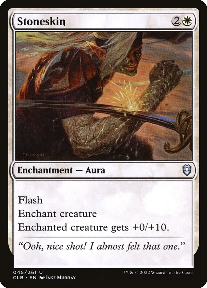 Stoneskin - Commander Legends #045 Card Front