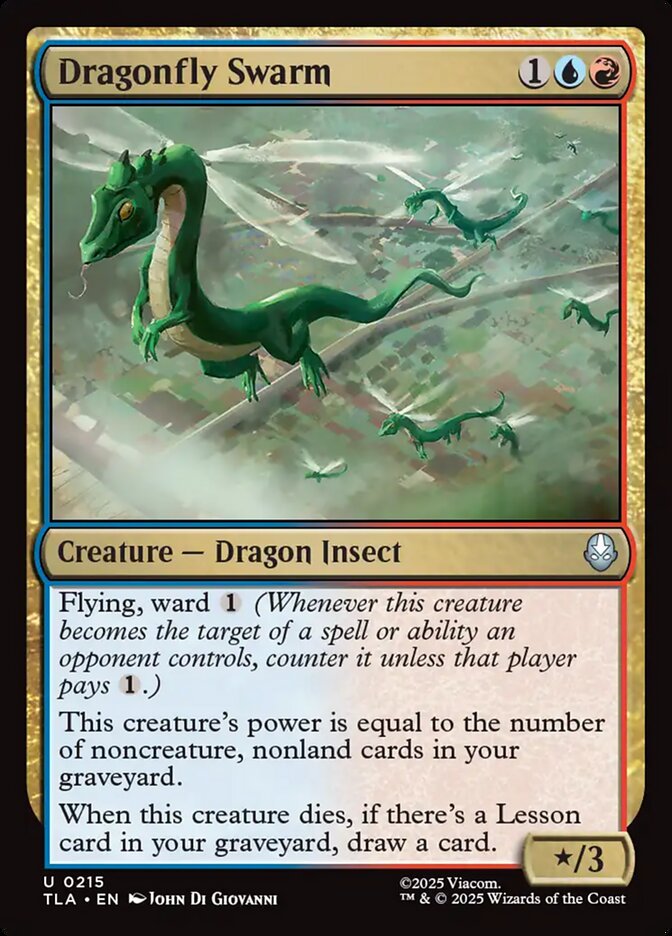 Dragonfly Swarm Avatar The Last Airbender #215 MTG Single Card Front