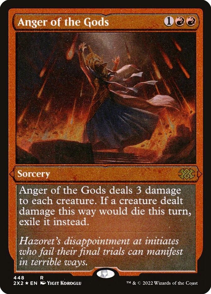 Anger of the Gods Etched Foil Double Masters 2 #448 | MTG Singles