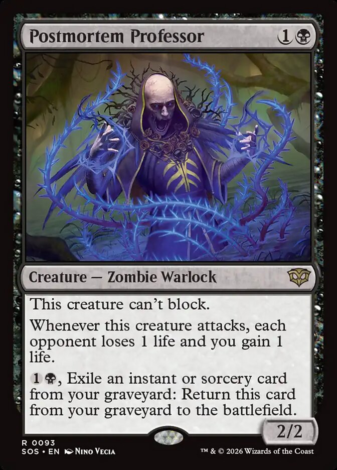 Postmortem Professor Secrets of Strixhaven #093Card Front