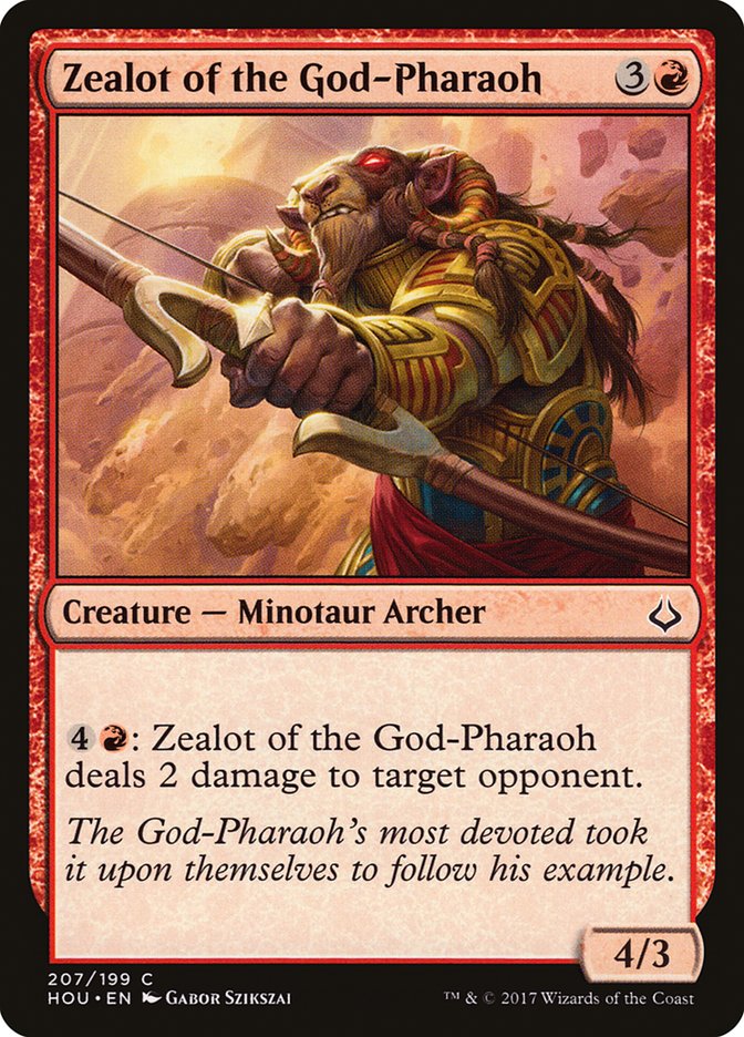Hour of Devastation Zealot of the God-Pharaoh #207 Card Front