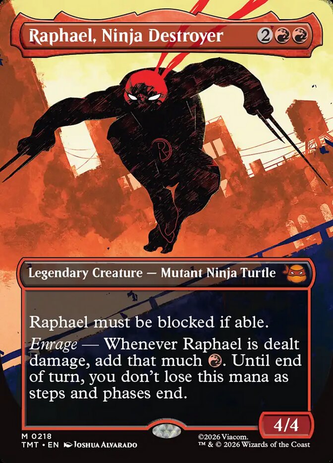 Raphael, Ninja Destroyer Borderless Silhouette #218