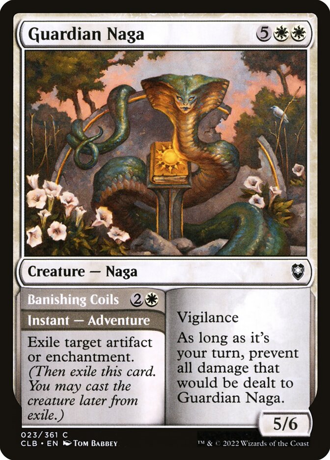 Guardian Naga // Banishing Coils - Commander Legends #023
