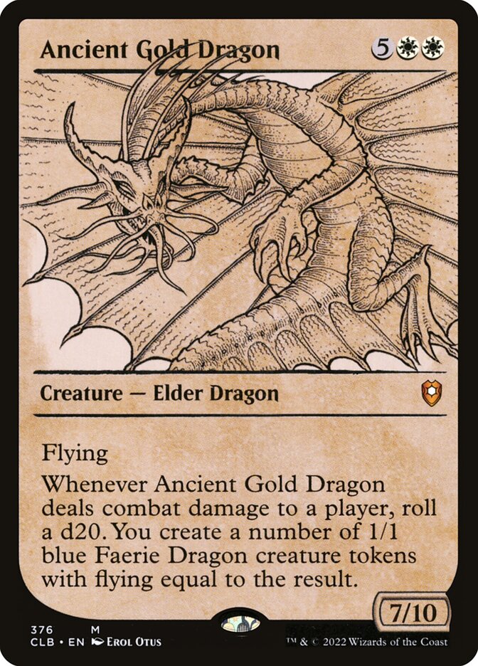 Ancient Gold Dragon - Commander Legends #376 Card Front