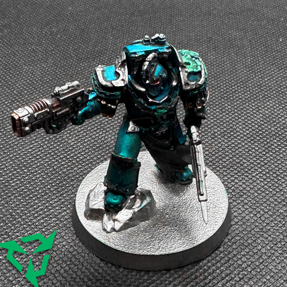 Painted Alpha Legion Cataphractii Praetor
