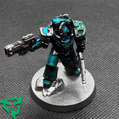 Painted Alpha Legion Cataphractii Praetor