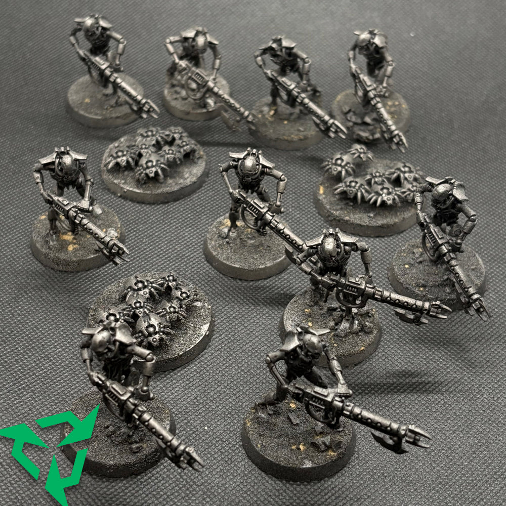 Gunmetal Primed Necron Warriors