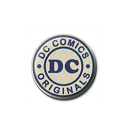 DC comics originals logo button pin badge.