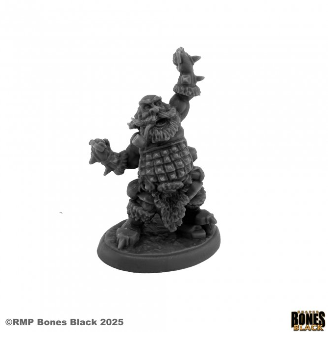 44238 Kragmarr Pummeler Dwarf Monk- Reaper Bones Black