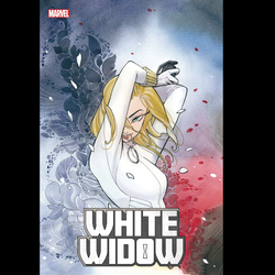 White Widow #2 from Marvel Comics by Sarah Gailey with art by Alessandro Miracolo and variant cover by Peach Momoko.