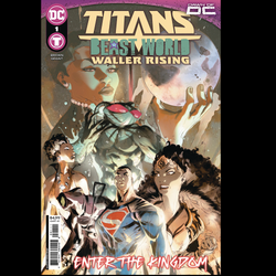 Titans Beast World Waller Rising #1 from DC written by Chuck Brown and art by Keron Grant with variant cover art A.