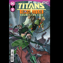 Titans Beast World Tour Star City  #1 from DC written by Joshua Williamson, Ryan Parrott, Robert Venditti, Brandt and Stein with art by Jamal Campbell, Roger Cruz, Gavin Guidry, Brandt & Stain with cover art A.