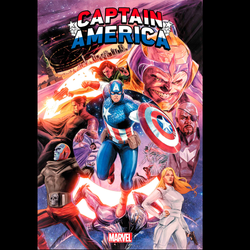 Captain America Finale #1 from Marvel Comics written by Collin Kelly & Jackson Lanzing with art and cover by Carmen Carnero.