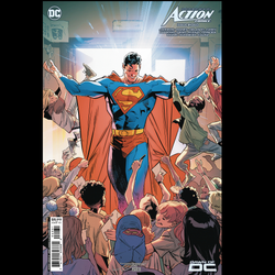 Superman Action Comics #1060 Dawn Of DC Into from DC written by Phillip Kennedy Johnson, Nicole Maines, Steve Orlando and Joe Casey, art by Eddy Barrows, Fico Ossio and Dan McDaid and cover art C by Jorge Jimenez and Alejandro Sanchez.