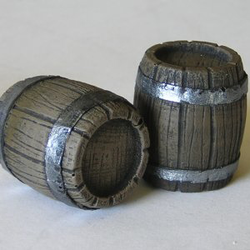 Barrels B by Crooked Dice to decorate your gaming table, add to your diorama or as scatter for your RPG. Sculpted by Jens Beckmann, cast in resin and provided unpainted. 