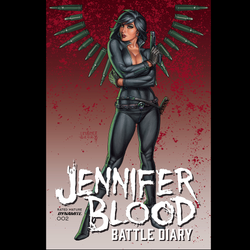 Jennifer Blood Battle Diary #2 by Dynamite Comics written by Fred Van Lente with art by Robert Carey and cover art A. 