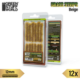Beige Grass Strips 12mm - Green ...