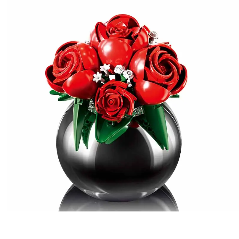 Sluban Rose Plated Vase - Pleyerid Building Brick Kit