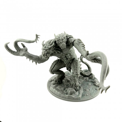 20938 Demonic Lasher sculpted by Gene Van Horne from the Reaper Miniatures Bones Black range. A limited edition RPG miniature representing a two headed creature for your tabletop games