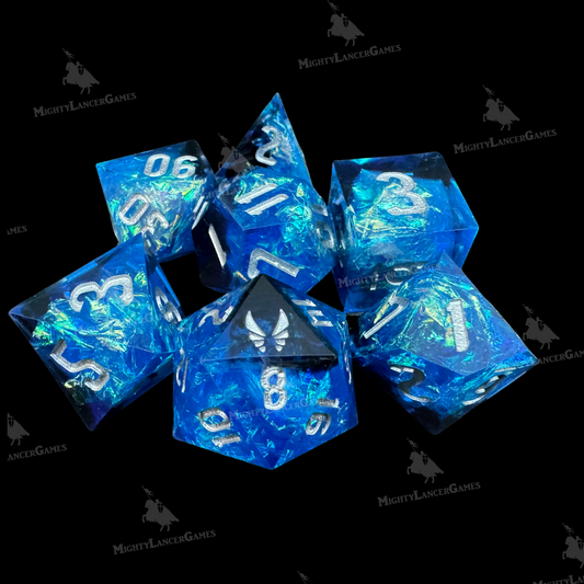 Blue Iridescent Inclusion RPG Di...