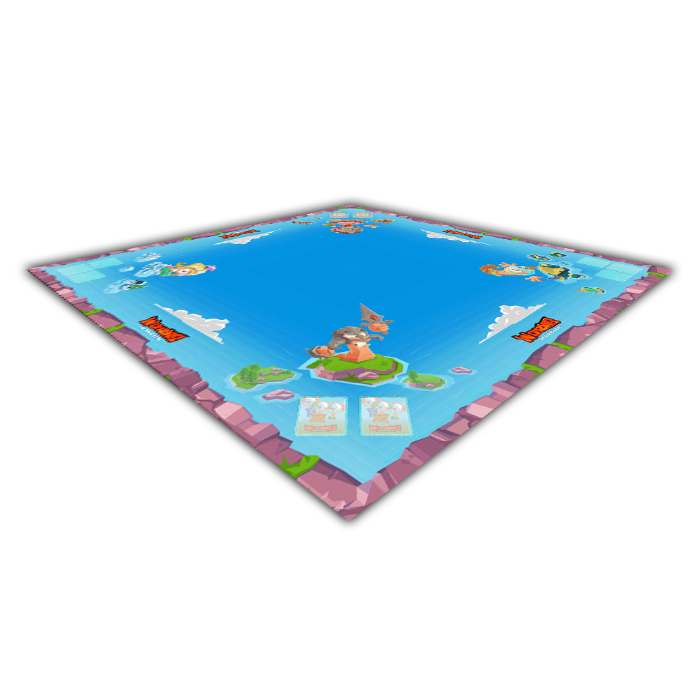 Worms™: The Board Game Deluxe Play Mat – 90×90 cm Neoprene Gaming Mat