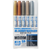 Mr. Hobby Metallic Marker Set - ...