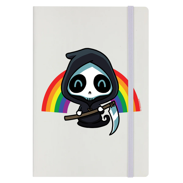 Rainbow Reaper Cream A5 Hard Cover Notebook