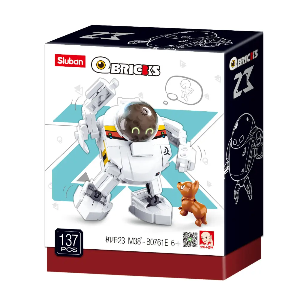 Sluban Q Bricks Robot & Dog -  Building Brick Kit