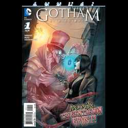 Gotham By Midnight Annual #1 from DC comics by Ray Fawkes with art by Christian Duce. Get set for a tale of love and vengeance in this centuries-old mystery for the Midnight Shift – and the Gentlemen Ghost 