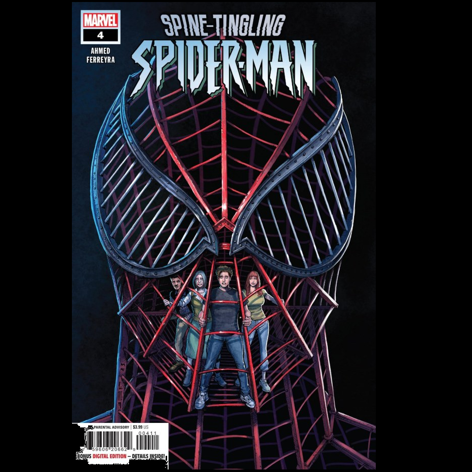 Spine-Tingling Spider-Man #4 from Marvel Comics written by Saladin Ahmed with art by Juan Ferreyra. His loved ones were threatened, his life was compromised, who pulled the strings? Mysterio? Or someone far worse?  