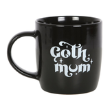 Goth Mum Black Mug. Start your day like a true goth mom with this quirky black mug!