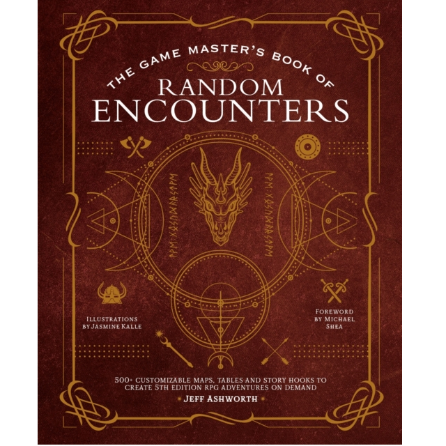 The Game Master's Book Of Random Encounters a hardback book great for dungeon masters with over 500 customizable maps, tables and story hooks to help create your 5th edition adventures on demand making a great gift for your favourite games master or to help yourself run the adventure. 