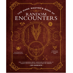 The Game Master's Book Of Random Encounters a hardback book great for dungeon masters with over 500 customizable maps, tables and story hooks to help create your 5th edition adventures on demand making a great gift for your favourite games master or to help yourself run the adventure. 