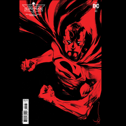 Knight Terrors Superman #1 from DC written by Joshua Williamson with variant cover art by Dustin Nguyen. Issue 1 of 2 mini series Superman Vs Super Reaper. Superman was in mid flight when hit by the nightmare wave and crash lands.