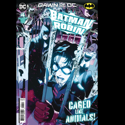 Batman And Robin #4 Caged Like Animals Dawn from DC written by Joshua Williamson with art by Simone Di Meo and variant cover A.