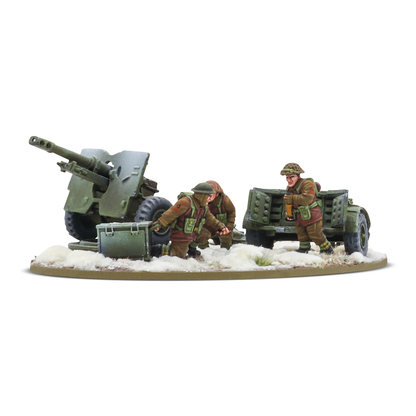 British Infantry (Winter) 25PdrATG with Crew (Bolt Action)