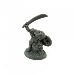 20317 Orc Warrior With Sword by Bobby Jackson from the Reaper Miniatures Bones Black range.