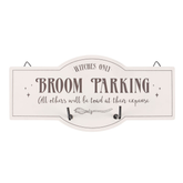 Broom Parking Wall Hook Sign